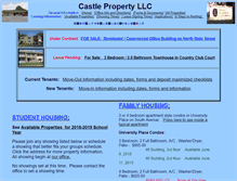 Tablet Screenshot of castleproperty.com